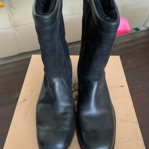 Ugg Brookfield Suede Sheep Skin Lined Leather Boot